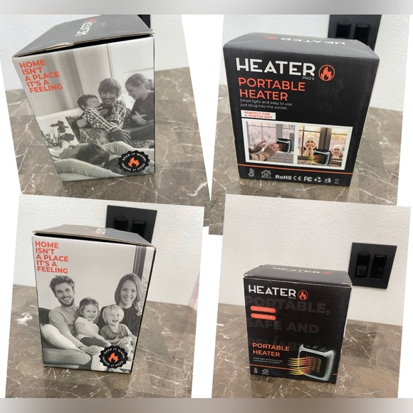 New! Unused! Portable Wall Space Heater (Gray) - Picture 3 of 17